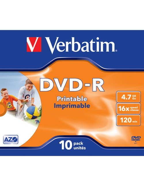 Verbatim dvd - r 4.7gb 16x tarrina 10uds