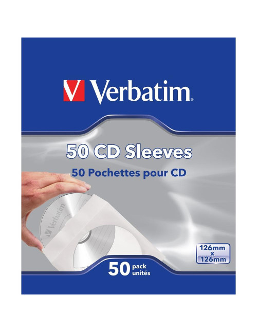 Fundas papel verbatim cd pack 50