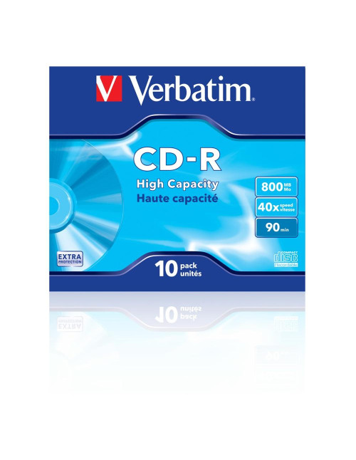 Verbatim cd - r 800mb 40x tarrina 10