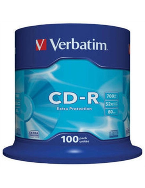 Verbatim cd - r 700mb 48x tarrina 100