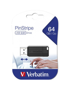 Memoria usb 2.0 verbatim pinstripe 64gb