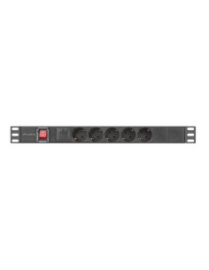 Regleta lanberg 1u 16a rack 19 pulgadas