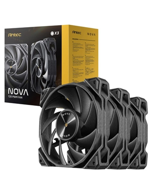 Ventilador cpu antec nova 3x 120mm