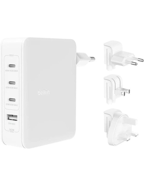 Cargador pared belkin wch014btwh 140w 3x