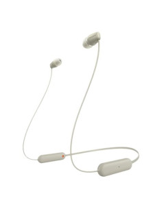 Auriculares sony wi - c100 inalambrico beige