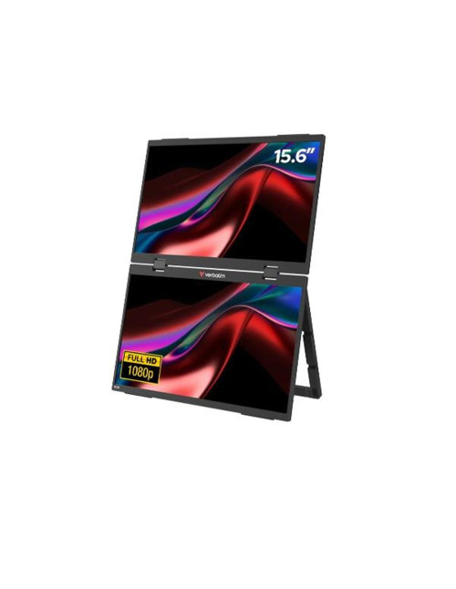 Monitor led portatil doble 15.6 pulgadas verbatim