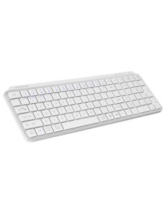 Teclado mars gaming mksilenkeyswfr inalambrico blanco