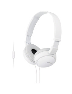 Auriculares sony mdrzx110apw blanco pleglable microfono