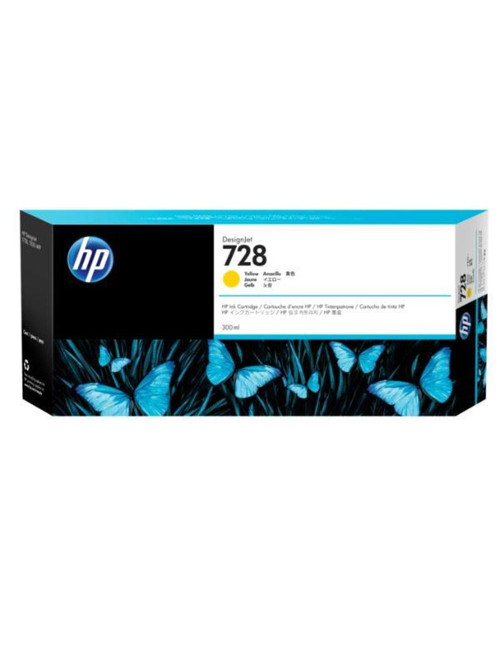 Cartucho tinta hp 728 300ml amarillo