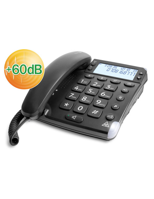 Telefono fijo doro magna black negro