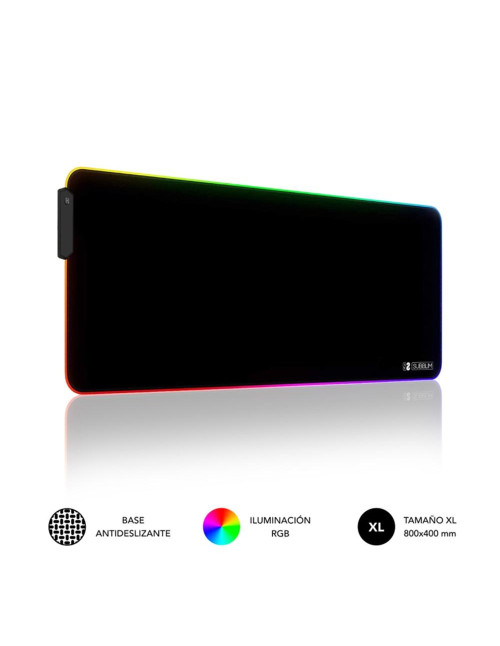 Alfombrilla subblim mouse pad premium led