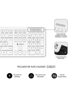 Teclado + raton subblim subkbc - cssw11 inalambrico