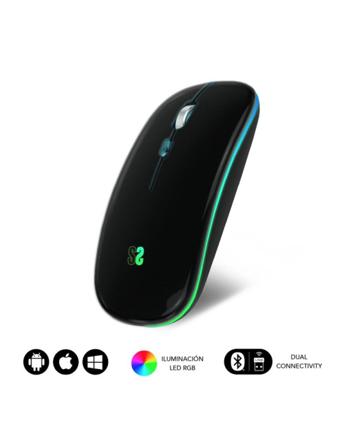 Raton inalambrico subblim submo - ldflat1 negro
