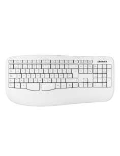 Phoenix k201 teclado ergonómico inalámbrico 2.4ghz