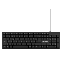 Phoenix k100 teclado multimedia usb negro