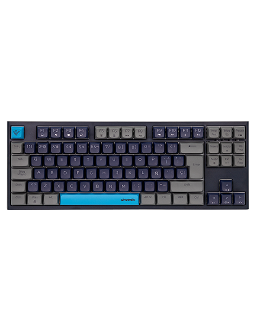 Teclado gaming royal pbt mecanico negro