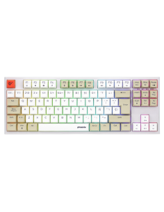 Teclado gaming royal pbt mecanico blanco