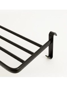 Yoevu repisa negra con ganchos compatible