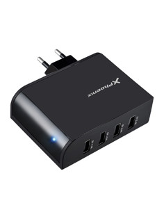 Cargador pared 5.1v 4 entradas usb