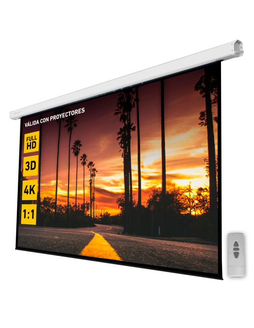 Pantalla electrica videoproyector pared y techo