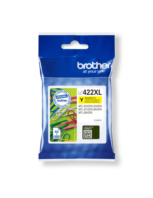 Cartucho tinta brother lc422xly amarillo 1500