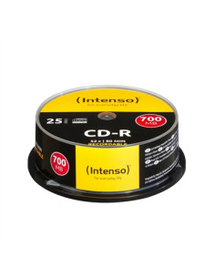 Tarrina cd - r virgenes intenso 700mb 80