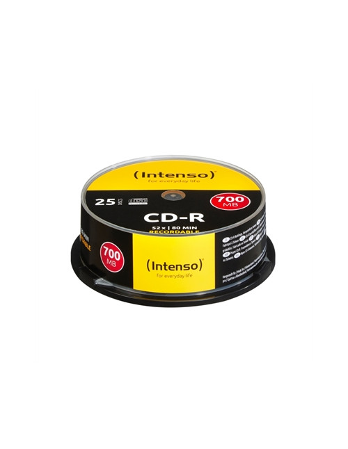 Tarrina cd - r virgenes intenso 700mb 80