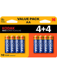 Blister pilas kodak alcalina max aa