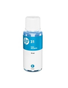 Botella tinta hp 31 cian 70ml