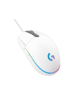 Mouse raton logitech g203 lightsync blanco