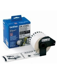 Etiquetas cinta continua brother blanca dk22205