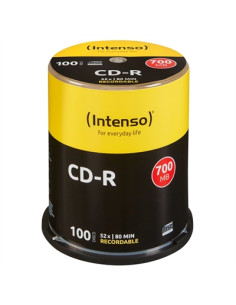 Tarrina cd - r virgenes intenso 700mb 80
