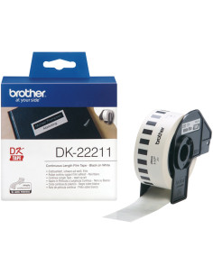 Etiquetas cinta continua brother blanca dk22211