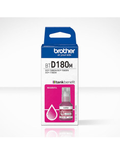 Botella tinta brother btd180m magenta 5000