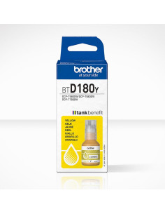 Botella tinta brother btd180y amarilla 5000