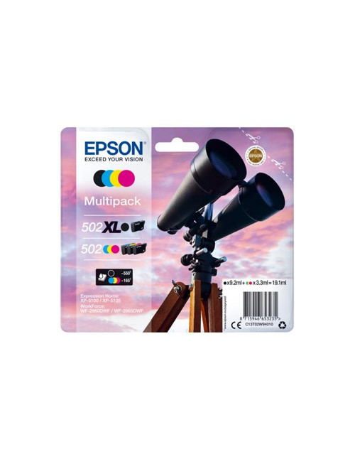Multipack tinta epson 502xl negro +