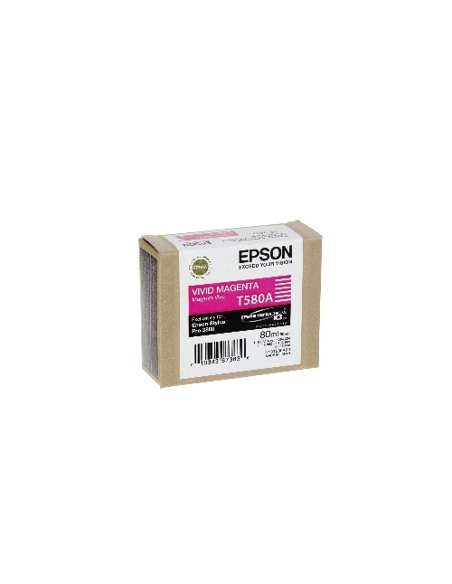 Cartucho tinta epson t580a magenta vivo