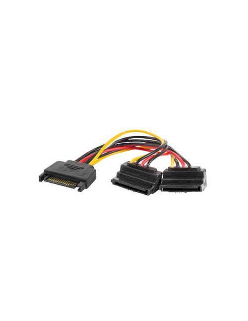 Cable alimentacion lanberg sata macho 2x