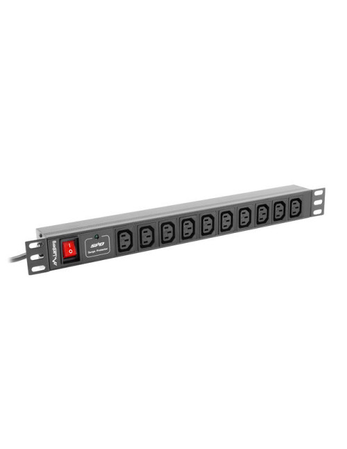 Regleta lanberg 1u 10a rack 19