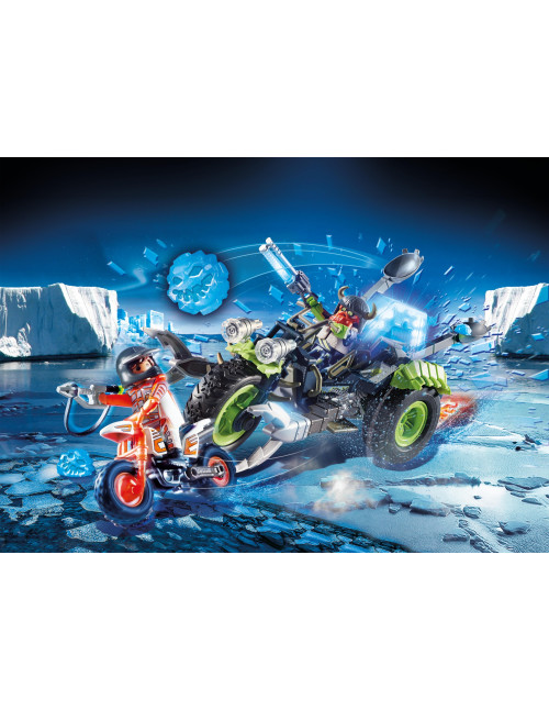 Playmobil espias rebeldes del artico triciclo