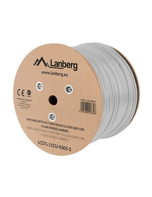 Bobina cat.7 lanberg sftp 305m solid