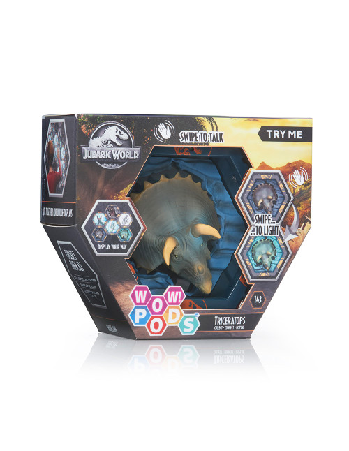 Figura wow! pod jurassic world triceratops