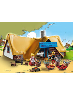 Playmobil asterix: la cabaña ordenalfabetix