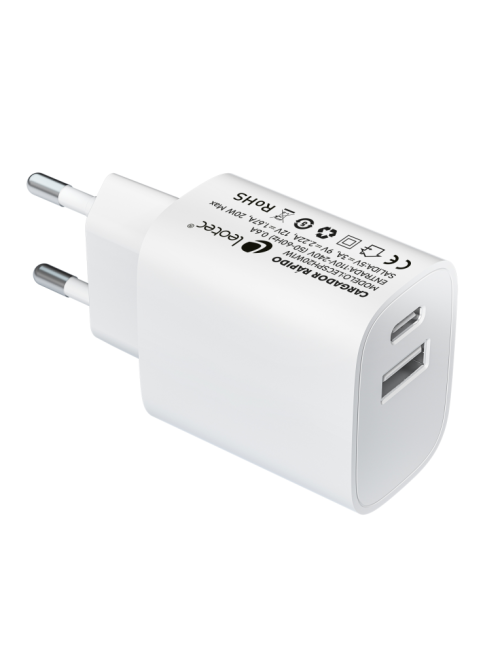 Cargador carga rapida 20w leotec 1