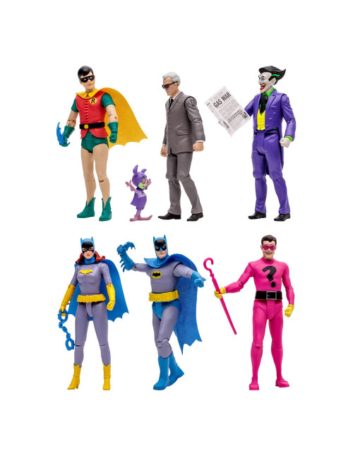 Surtido 6 figuras mcfarlane dc retro
