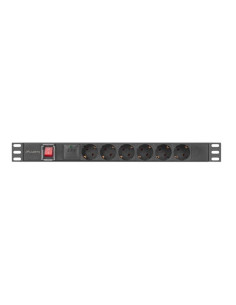 Regleta lanberg 1u 16a rack 19 pulgadas
