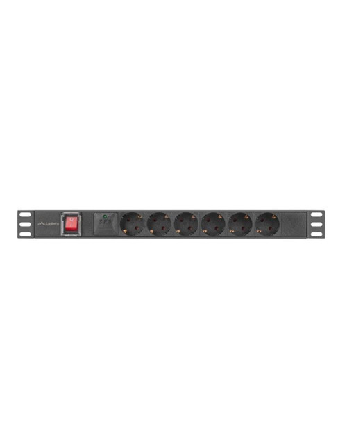Regleta lanberg 1u 16a rack 19 pulgadas