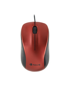 Ratón óptico ngs wired crew rojo