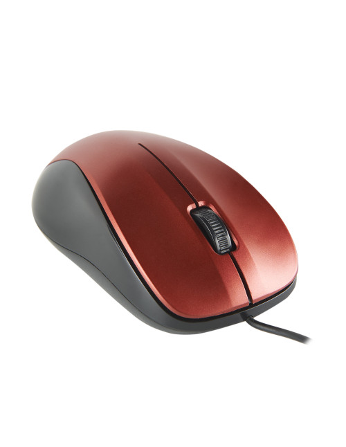 Ratón óptico ngs wired crew rojo