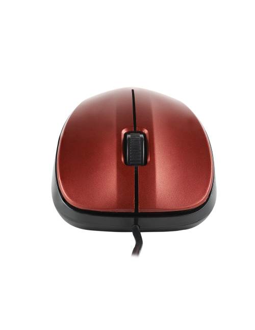Ratón óptico ngs wired crew rojo